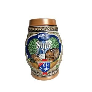 VINTAGE HEILEMANS OLD STYLE BEER STEIN 1983 CHICAGOLAND YOU'VE GOT STYLE